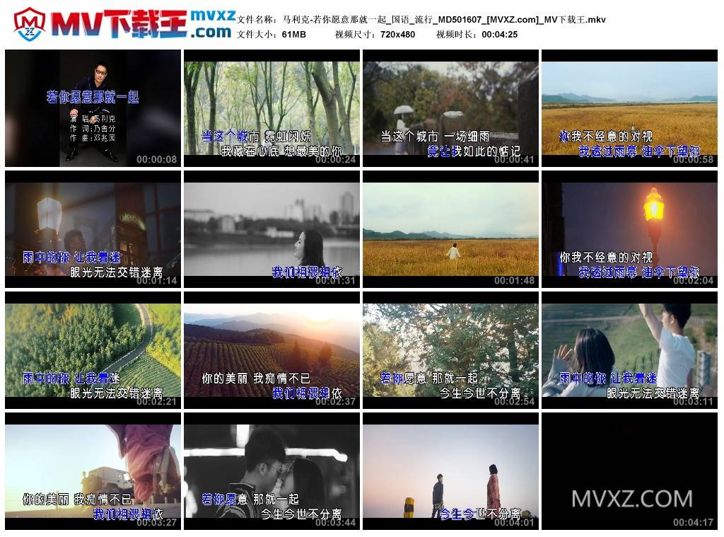马利克-若你愿意那就一起_国语_流行_MD501607